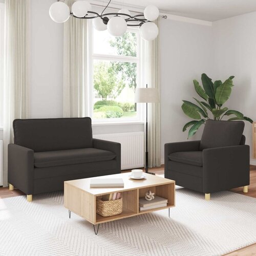  Set sofe 2 kom. Tamnosiva Tkanina - Tamnosiva 1-sjedalo (60 cm) +2-sjedalo (110 cm) Cijene