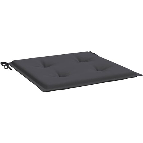  Jastuci za vrtne stolice 4 kom antracit 40x40x4 cm od tkanine Slike