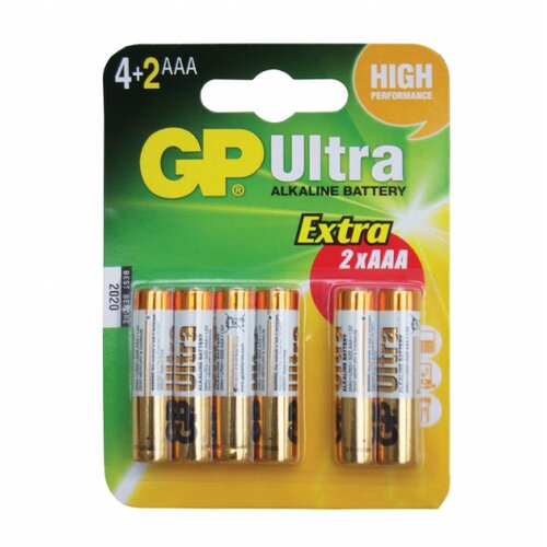Gp alkalne baterije AAA LR03/4+2BP Slike