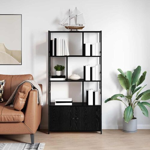  Polica Crni hrast 80 x 30 x 155,5 cm Konstruirano drvo Cene