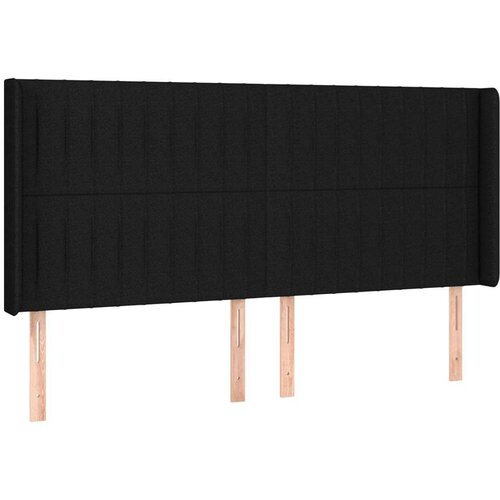 vidaXL Krevet box spring s madracem LED crni 180x200 cm od tkanine Cene