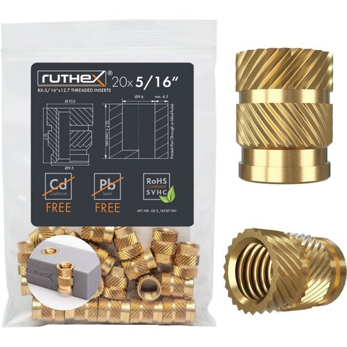 Ruthex Umetak s navojem 5/16&amp;quot; (20 kom) - 5/16&amp;quot; Slike