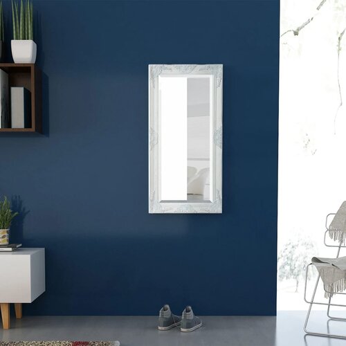  Zidno ogledalo u baroknom stilu 100 x 50 cm bijelo Slike