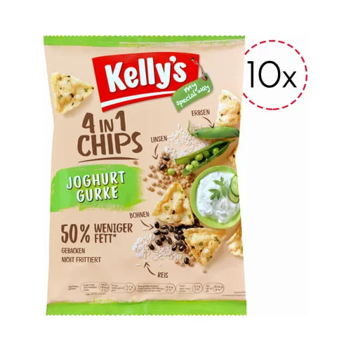 Kelly's 4in1 Chips - 10 kosov