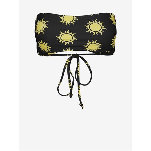 Noisy May Yellow-Black Women's Patterned Swimwear Top Sun - Women Cene