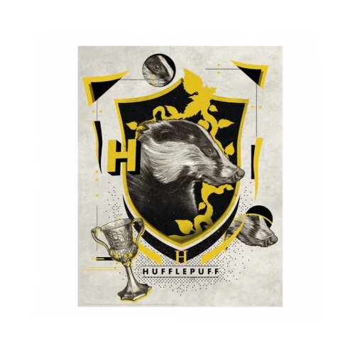 Fanattik Harry Potter Art Print : Hufflepuff Crest Cene