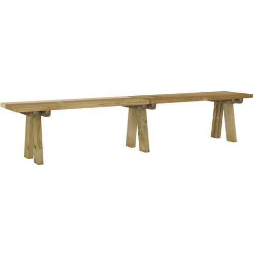 VidaXL Vrtna klop 220 cm impregnirana trdna borovina, (20660797) Slike