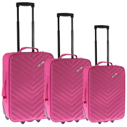 Empire Doha, kofer, set 3 komada, PE, roze Cene
