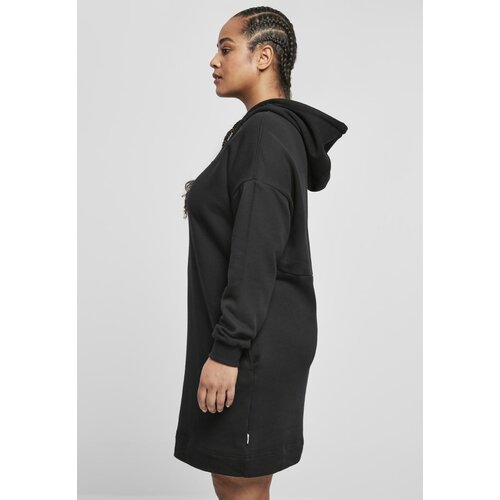 Urban Classics Ladies Organic Oversized Terry Hoody Dress Black Slike