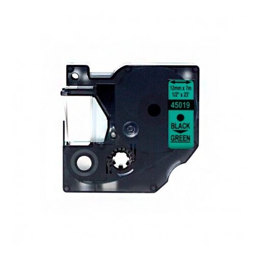 Dymo D1 45019 združljiv trak - 12 mm X 7 metrov črno/zelen S0720590, (21405191) Cene