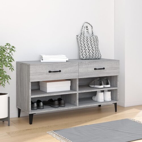 Ormarić za cipele sivi hrast 102 x 35 x 55 cm konstruirano drvo Cijene