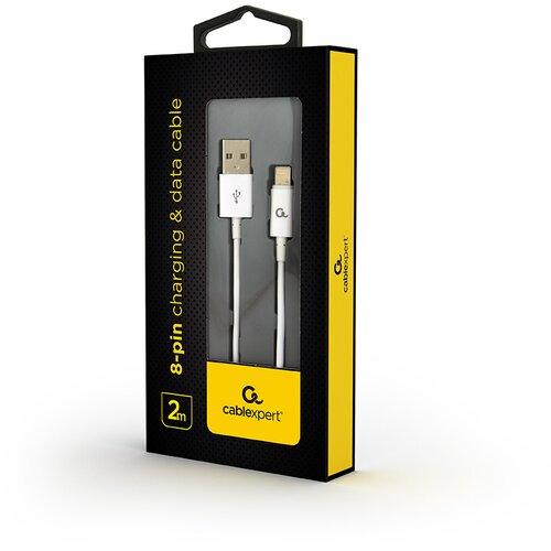  2.0 kabl iPhone 8-pin charging and data cable, 2 m, white CC-2P-AMLM-2M-W Slike