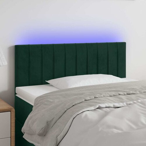  LED uzglavlje tamnozeleno 90x5x78/88 cm bar&scaron;unasto Cijene