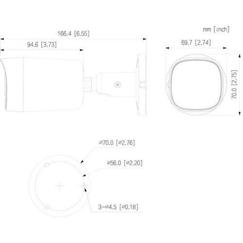 Dahua HAC-HFW1500RMP-IL-A-0280B-S3-DIP 5MP smart dual light hdcvi fixed-focal bullet camera Cene