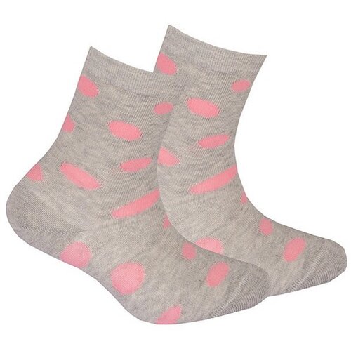 Gatta G34.01N Cottoline girls' socks patterned 27-32 white 227 Slike