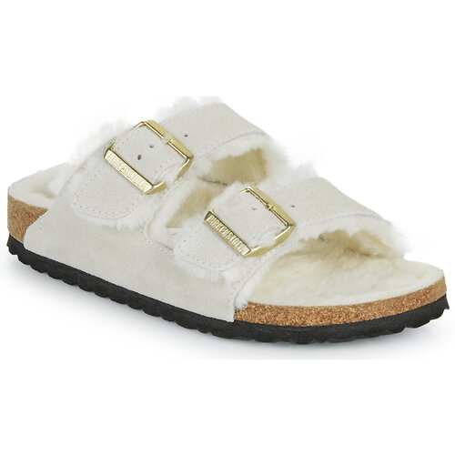 Birkenstock Arizona Shearling LEVE Antique White LAF Bež Slike