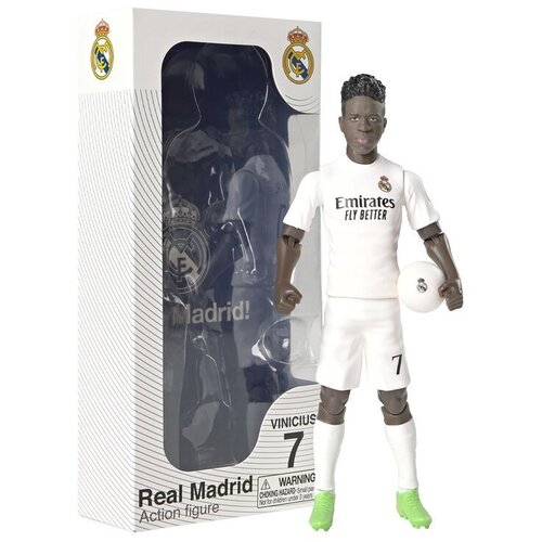 Flair Toys Nogometna akcijska figura, 20 cm - Real Madrid, Vinicius u dresu s brojem 7 Slike