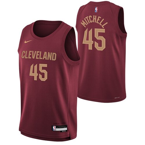 Nike Donovan Mitchell 45 Cleveland Cavaliers Icon Edition Swingman dres za dječake Slike