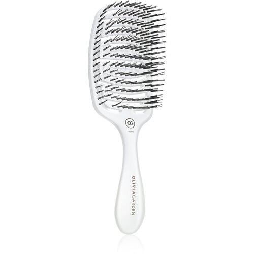 Olivia Garden ESSENTIAL CARE FLEX Medium Hair Bristles krtača za lase Ice White 1 kos Cene