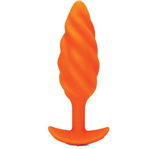 b-Vibe Analni čep - Swirl, oranžen Cene