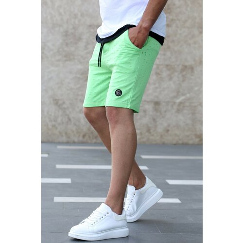 Madmext Shorts - Green - Normal Waist Cene