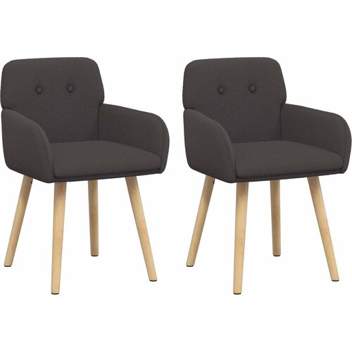 vidaXL Trpezarijske stolice 2 kom. Bouclé Tamnosiva 59 x 57 x 85 cm - Tamnosiva 2 Cene