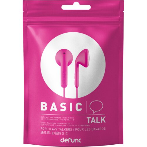 Defunc slu&amp;scaron;alice - earbud basic - talk - pink Slike