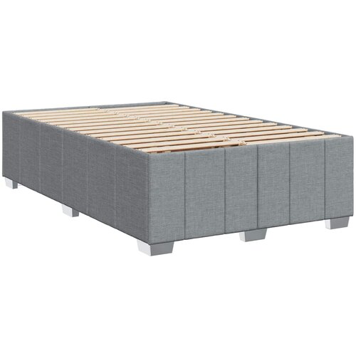  Boxspring krevet s madracem Svjetlosiva 120 x 190 cm Tkanina Slike