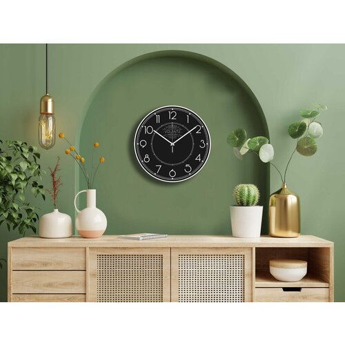 Wallity Zidni sat 1T261214-Byz5Byz, 35x35 cm, Crni Cene