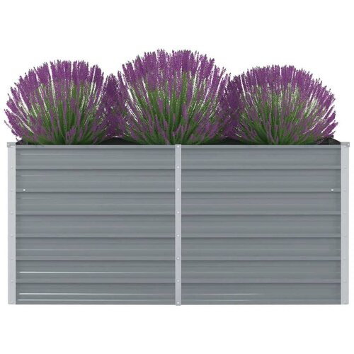 Furnova Dvignjeno Vrtno Korito 160x80x77 cm Galvanizirano Jeklo Sive Barve, (21921742) Cene