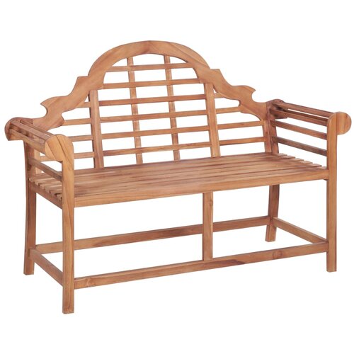 VidaXL Vrtna klop 127x58,5x92,5 cm trdna tikovina Slike