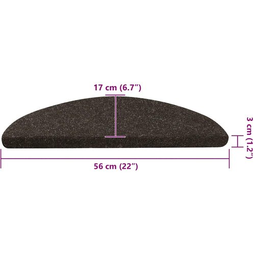  Samoljepljivi otirači za stepenice 20 kom antracit 56x17x3 cm Slike