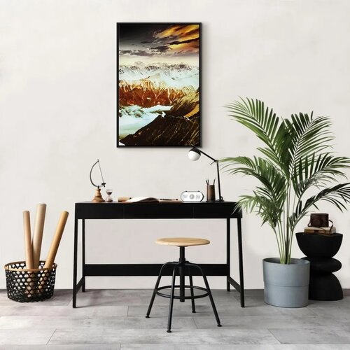  Slika - Copper Mountains (1 Part) Vertical 60x90 U crnom drvenom okviru Slike
