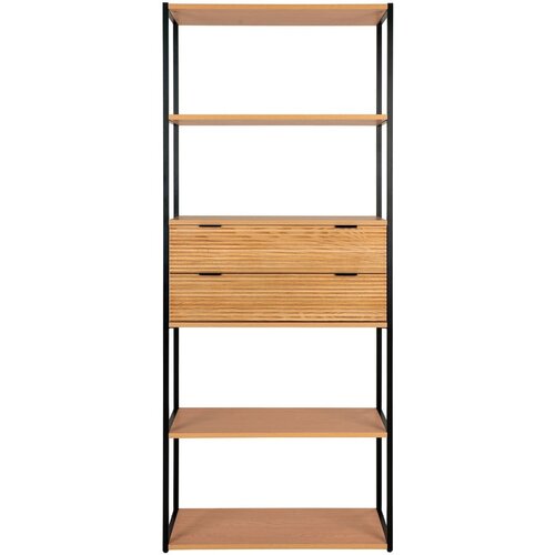 House Nordic Biblioteka u dekoru jasena u prirodnoj boji 84,5x200 cm Minato &amp;ndash; Slike