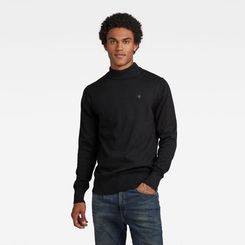 G-star Sweater - Premium core mock knit black Slike