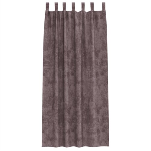  Bar&amp;scaron;unaste zavjese 2 komada s petljama smeđe 260x140 cm Slike