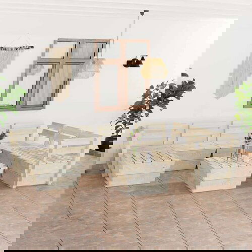  Garnitura iz palet 8-delna impregnirana smrekovina Cene