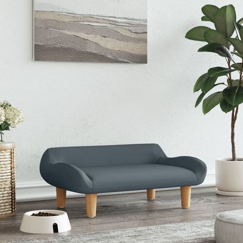 vidaXL Pasja postelja temno siva 70x40x24 cm blago Cene