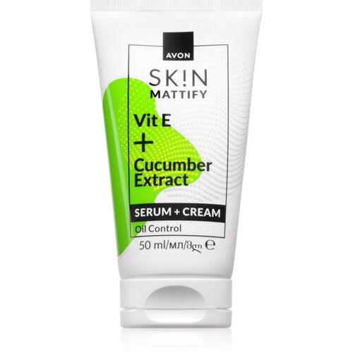 Avon Mattify Vit E + Cucumber Extract krema 2 v 1 50 ml Slike
