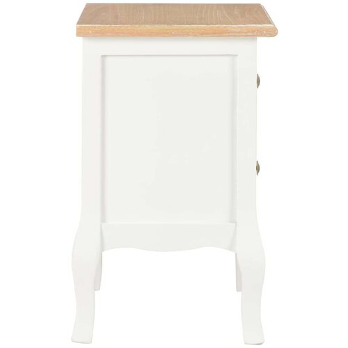  Noćni ormarić od MDF-a 2 kom bijeli 35 x 30 x 49 cm Slike