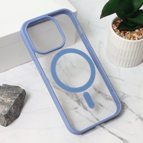  Torbica Magsafe Frame Color za iPhone 15 Pro 6.1 plava Slike