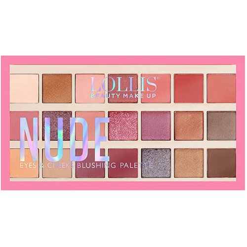 LOLLIS Nude Eyes & Cheeks Blushing Palette 35gr Cene