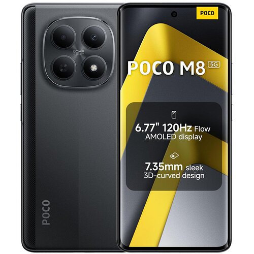 Xiaomi Poco M8 5G 256GB (8GB RAM) Black (Crna boja) + punjač i maskica Cijene