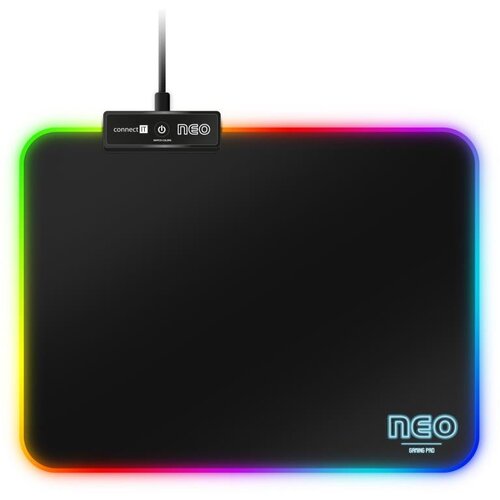 Connect IT CMP-3100-SM - LED RGB gejmerska podloga za mi&scaron; 32x24,5 cm crna Cene