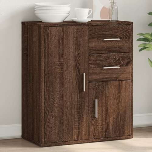 VidaXL Komoda smeđi hrast 60 x 31 x 70 cm od konstruiranog drva Slike