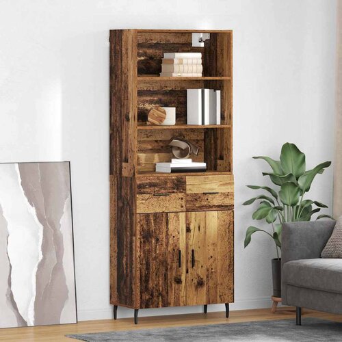  Highboard s ladicama Staro drvo 69,5 x 34 x 180 cm Cijene