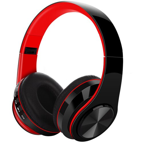 INF Brezžične over-ear slu&scaron;alke, globok bas, 400mAh, ~200h Red, (5000296264) Cene