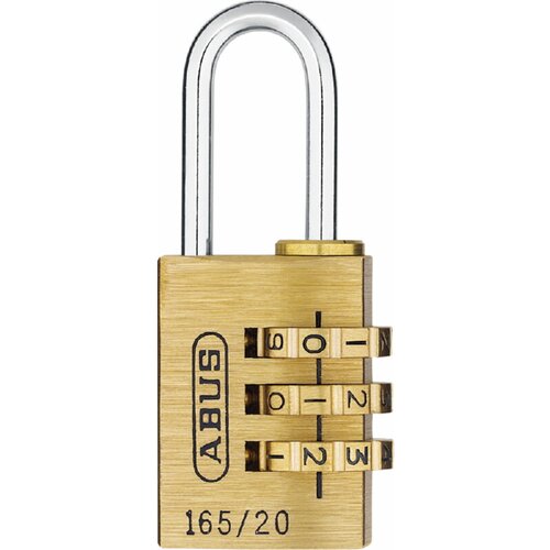 Abus Lokot sa &amp;scaron;ifrom 165/20 SB (&amp;Scaron;irina: 23 mm, Mjed, Broj brojčanika: 3 Kom.) Slike