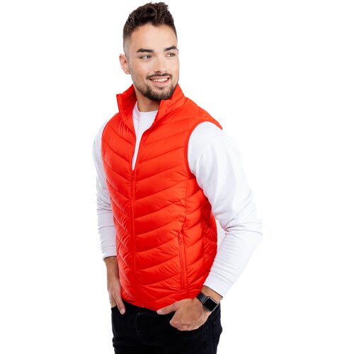 Glano Men&amp;#039;s quilted vest - red Slike