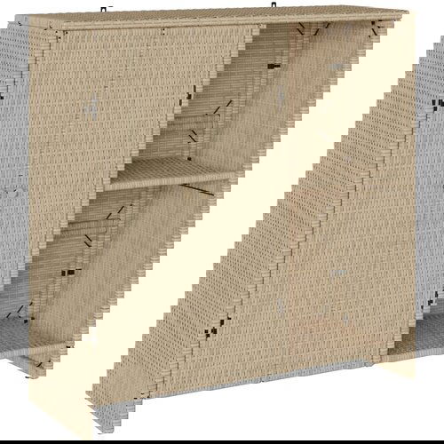 vidaXL Kabinet za pohranu Bež 100x36x102 cm Ratan Cijene